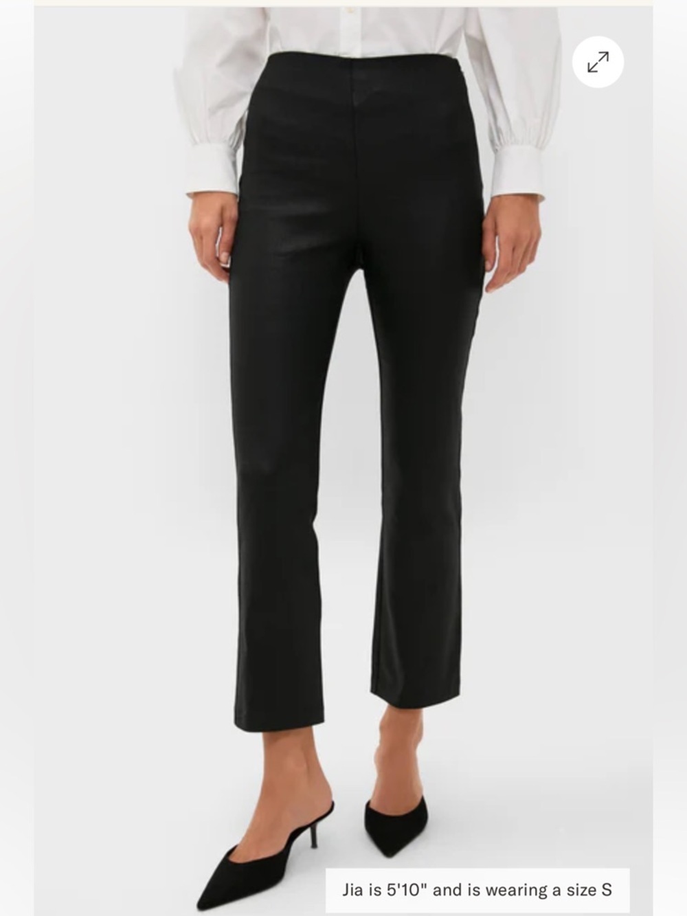 Tuckernuck Black Wax Ashford Pants Size Large Side Zip Cropped Kick Hem